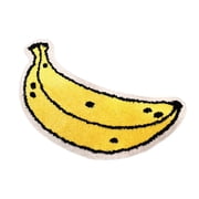 Hearth & Gear Banana Bath Mat Bath Mats For Bathroom Cute Yellow Fruit Shaped Bathtub Rug Bathroom Tub Shower Rugs Washable Non Christmas Throw Blanket Outdoor Throws Small Area Rug Modern Rugs for