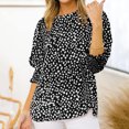 thumbnail image 4 of SMihono Hauts pour Femmes Été Chic Décontracté Mode Col Rond Manches Courtes Aguichant Haut Blouse T-shirt Oversize pour Femmes 2023, 4 of 6