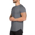 thumbnail image 2 of Dagugfen Hauts d'Entraînement pour Hommes Manches Courtes Col Rond Ajusté Confortable Couleur Unie Course Gym Hauts Athlétiques, 2 of 7