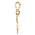 thumbnail image 2 of Diamond2Deal 14K Yellow Gold Script Filigree Letter E Initial Pendant for Women, 2 of 6