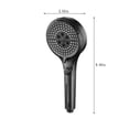 thumbnail image 3 of Shower Heads High Pressure Turbo Shower Head Home Bath Shower Nozzle Water Heater Filter Shower -6 Bathing Modes- One Pressurised Water Stop Function Shower Head. Shower Head with Hose, 3 of 8