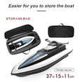thumbnail image 3 of Amdohai LSRC RC Boat Remote Control Boat Race Boat 2.4GHz Waterproof Toy for Lake Pool, 3 of 8