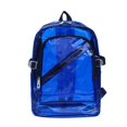 thumbnail image 1 of Heavy Duty Clear Backpack | 0.5mm Thick PVC Transparent Bag | Reinforced Adjustable Straps 20-36" | Multi-Storage Stadium Approved See-Through Pack | Weather-Resistant Security Daypack for Security, 1 of 2