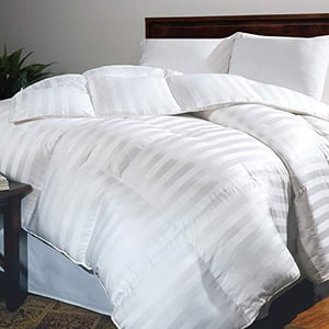 Blue Ridge Home Fashions, Inc. 500 Thread Count Extra Warm Down Fiber Comforter, Twin, White