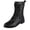 Black, variant on jovati Women Fashion Western Style Cowboy Riding Boots Casual Warm Low Heels Knee Middle Tube Boots Shoes