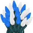thumbnail image 1 of Novelty C6 70 LED Hanukkah & Christmas String Lights, Blue & Pure White, 1 of 8