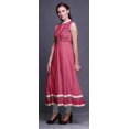 thumbnail image 3 of Bimba Robe Anarkali Rose d'Art et d'Artisanat pour Femmes, Kurti Imprimée Ethnique Indienne, Longue Kurta, Robe de Soirée, Moyen, 3 of 6