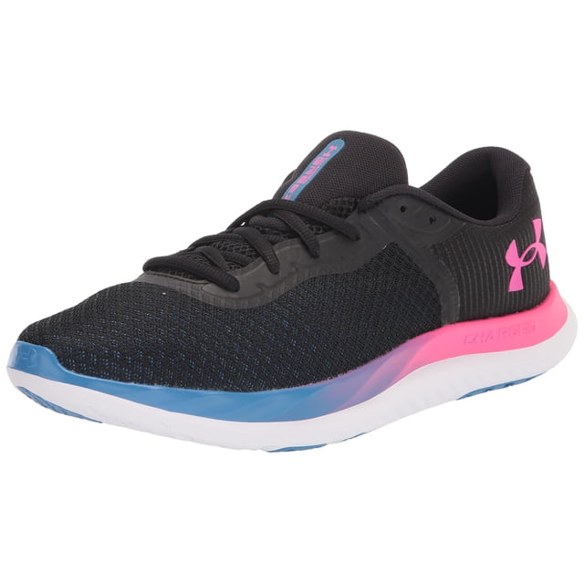 Under Armour Chaussure de Course pour Femme Charged Breeze, Noir (002)/rose Électro, 8,5
