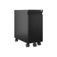 thumbnail image 1 of Hirsh 20" Deep Mobile Zip Pedestal File Cabinet 2 Drawer Box-File, Holds Letter or Legal Hanging Folders, Black, 1 of 6