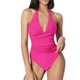 thumbnail image 3 of Swimwear Suit Women V One Control Pieces Bathing Tummy Ruched Swimsuits, Suitable For Commute Days, 3 of 8