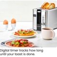 thumbnail image 4 of TEMOGU-2-Slice Digital Toaster, Pop-Up, Stainless Steel, Extra-Wide Slots For Bagels, Defrost, Reheat, Cancel Functions, Removable Crumb Tray, Stainless Steel - Digital, 4 of 4