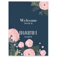 thumbnail image 1 of Darling Souvenir MADE WITH LOVE Peony Flower,WelcomeSignLarge Decorative PosterWelcomeTo Our Engagement Poster For Easel Party Collection- 18x12, 1 of 5