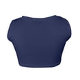 thumbnail image 4 of AherBiu Womens Crop Tank Tops Summer Sexy Workout Sleeveless Undershirt Square Neck Stretchy Mini Tank Solid Color, 4 of 4