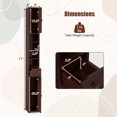 thumbnail image 3 of Gymax Tall Slim Bathroom Storage Cabinet Linen Tower w/Drawer Adjustable Shelves Brown, 3 of 10