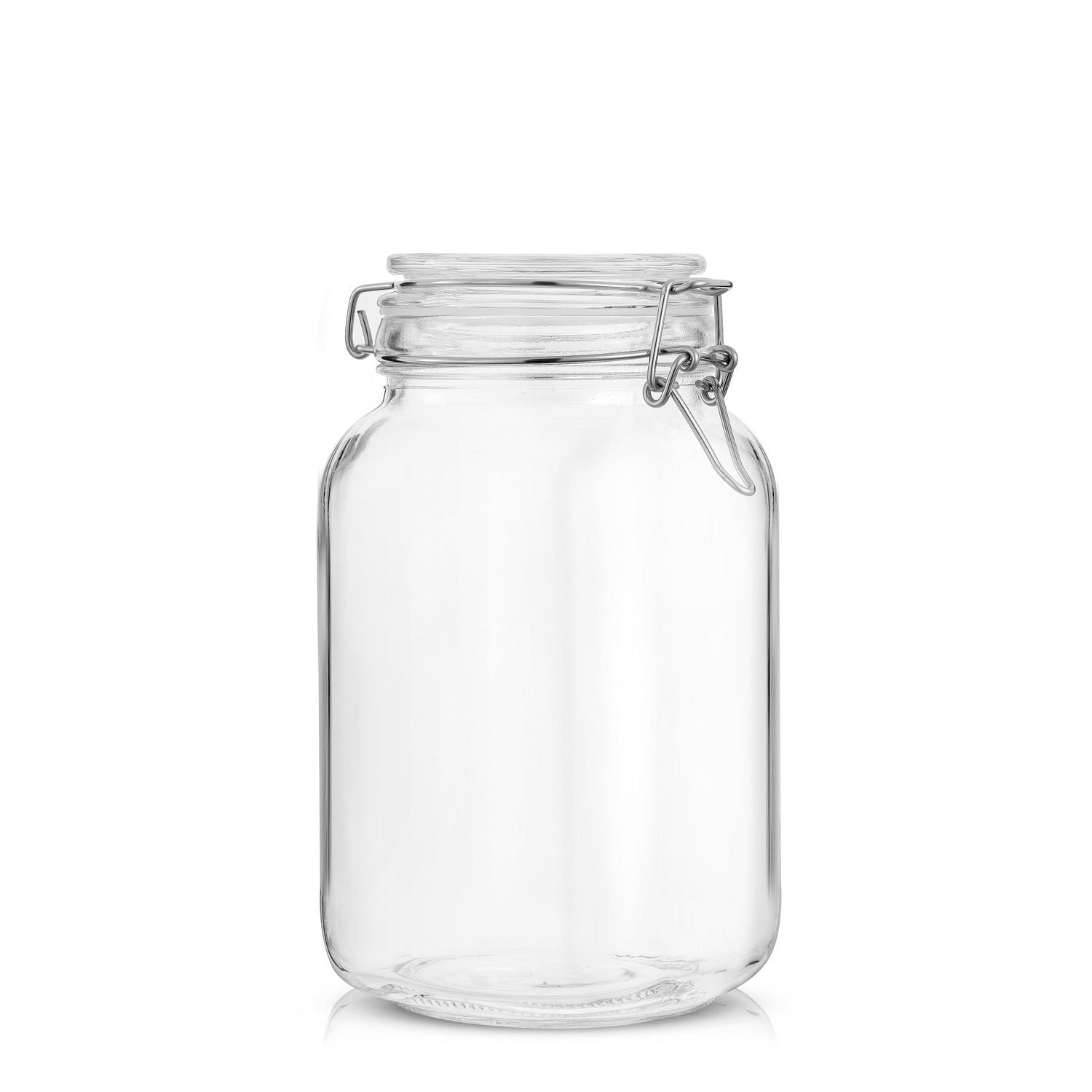 Pots de Rangement Hermétiques en Verre avec Couvercles en Silicone - 50 oz - Ensemble de 3