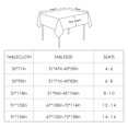 thumbnail image 2 of BALCONY & FALCON Rectangular Table cloth Fine Yarns Linen Water Resistant Tablecloth for Easter Spring Gardening Outdoor Dining Red 55 x 95, 2 of 6