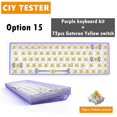thumbnail image 4 of Tester68 Ensembles de Claviers Mécaniques 2,4 G/Bluetooth 5.0 Violet option 15, 4 of 9
