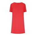 thumbnail image 4 of Penkiiy Robe d'Été pour Femme 2024 Plage Décontractée Sans Manches Couleur Unie Débardeur Ample Robe Soleil avec Poche TG Rouge, 4 of 5