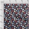 thumbnail image 2 of oneOone Silk Tabby Dark Wine Fabric Sea Shells Pattern Sewing Craft Projects Fabric Prints By Yard 42 Inch Wide, 2 of 4