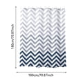 thumbnail image 2 of Minimalist Stripe Bath Curtain Digital Print Fabric Shower Liner for - Polyester Fabric - Design, 2 of 6