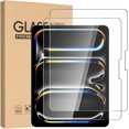 thumbnail image 1 of XCRS [2 Pack] Tempered Glass Screen Protector for iPad Pro 11-Inch (M4) 2024 - Film Guard for iPad Pro 11, 1 of 4