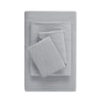 thumbnail image 1 of Mainstays Ensemble de draps en microfibre lavée ultra douce, Grand Lit, Argent doux, 4 pièces., 1 of 11