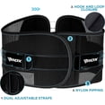 thumbnail image 2 of RDX Back Support Belt with Elasticated Adjustable Straps, Breathable Nylon Mesh Medical Core Lumbar Waist Brace for Lower Pain Relief Herniated Disc Hernia Spine Sciatica Scoliosis Muscle Men Women, 2 of 5