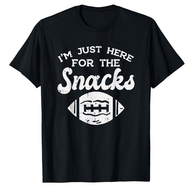 AALJY Just Here For Snacks American Football Funny Men W