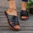 thumbnail image 1 of LSLJS Sandales Décontractées d'Été pour Femmes, Nouvelle Ligne à une Bouche de Poisson Creuse, Talon Compensé, Chaussures d'Extérieur Décontractées, Cadeaux pour Femmes, 1 of 9