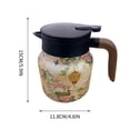 thumbnail image 3 of Oefntac Coffee Pot and Tea Separation Thermal Insulation Pot Indoor Home Office Thermal Insulation Pot Pattern Exquisite Braised Teapot 800ml, 3 of 5