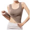 thumbnail image 2 of Débardeurs Gainants pour Femmes Sans Coutures, Camisoles d'Entraînement pour le Corps, Confortables, Col Rond, 2 of 4