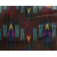 thumbnail image 4 of oneOone Georgette Viscose Fabric Stripe Ikat Decor Fabric Printed BTY 42 Inch Wide, 4 of 4