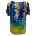 thumbnail image 5 of T-shirts à Manches Courtes Imprimés à Col en V pour Femmes Grande Taille Tee T Shirt Blouse, 5 of 5