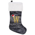 thumbnail image 1 of SUTENGDA 20 Inches Monogram Christmas Stockings Red Velvet with White Super Soft Plush Cuff Embroidered Xmas Stockings Classic Personalized Stocking Decorations for Family Holiday Season, 1 of 5