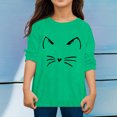 thumbnail image 2 of TIEVOSA Garçons Filles Automne Manches Longues T-Shirt à Imprimés de Chat Dessin Animé Hauts 3-13 Ans, 2 of 4