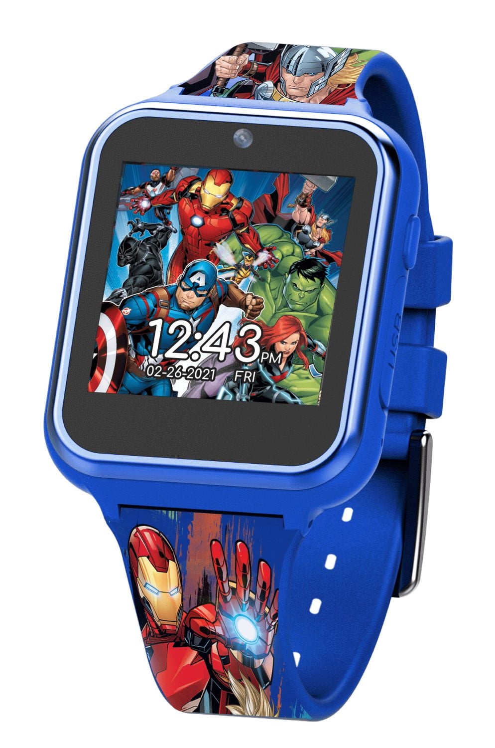 Montre temperature a del avec masque assorti