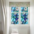 thumbnail image 3 of XZNGL Home Decor Mirror Wall Decor Pvc Lily Static Window Film No Glue Removable Stained Glass Decal, 3 of 9