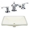 thumbnail image 1 of 20.75-in. W CSA Rectangle Bathroom Undermount Sink Set In Biscuit - Chrome Hardware AI-23073, 1 of 7