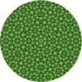 thumbnail image 1 of Ahgly Tapis Rond Lavable en Machine Intérieur Transitionnel Vert Émeraude Profond, 4 Pieds Rond, 1 of 7
