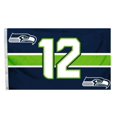 thumbnail image 1 of Seattle Seahawks 3'x5' Flag - 12th Man, 1 of 1