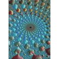 thumbnail image 1 of Ahgly Tapis Rectangulaire Lavable en Machine, Bleu Foncé Gris, 3 Pieds x 5 Pieds, 1 of 7