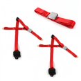 thumbnail image 1 of Kit de Ceinture de Sécurité de Banc Rétractable Rouge pour 1997-2006 Jeep Wrangler & TJ Avion 3 Points - 3 Ceintures, 1 of 1