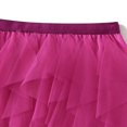 thumbnail image 2 of Solid Color Layered Mesh Fairy A-Line Skirt for Women, 2 of 6