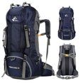 thumbnail image 4 of 60L Hiking Backpack Water-resistant Climbing Camping Backpack Travel Daypack with Rain Cover, 4 of 7