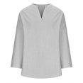 thumbnail image 4 of Yuyuzo Oversized Sweatshirts for Women Long Sleeve Crew Neck Side Slit Color Block Pullover Tops, 4 of 5