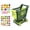 Green, variant on Kids Shopping Cart Playset – 20-Piece Pretend Food & Fruit Trolley with Spacious Storage | Educational Role-Play Kitchen Toy for Toddlers | Grocery Store Fun, Stem Learning Gift