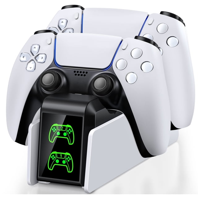 EUROA PS5 Controller Charger Station for PlayStation 5 Controller with Fast PS5 Charging Station for Playstation 5 Dualsense & Edge Controller