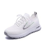 Women's Lightweight Walking Sneakers Casual Lace Up Flats Tennis Athletic Running Fashion Sport Shoes for Girls