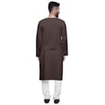 thumbnail image 3 of Atasi Kurta pour Homme en Coton Uni, Tenue Décontractée de Fête, Robe d'Été Hippie, Chemise Longue pour Homme, 3 of 5