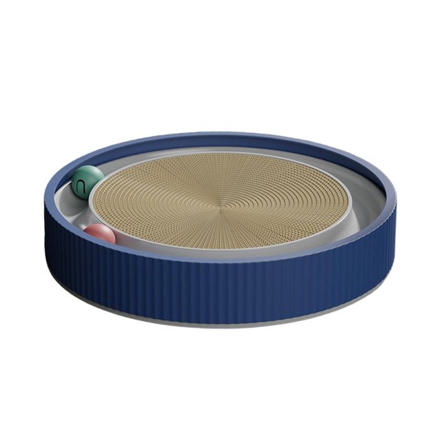 GROWTH TANK Kitten Cat Scratcher Lounge Bed Cardboard, Entertain And Prevent Multifunctional Blue